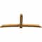 Ekena Millwork Bellingham Rough Sawn Timber Gable Bracket, Western Red Cedar, 96"W x 40"H x 4"D x 6"F, 10/12 Pitch GBW096X40X0406BEL00RWR - alternate 5